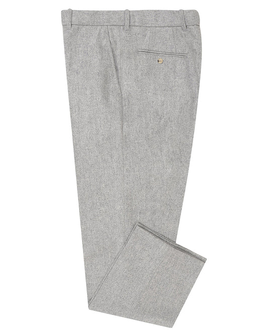 VBC 100% Wool: Ash Grey Flannel Dress Pant