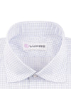 Luxire Presto: Monti Blue Dobby Graph Checks