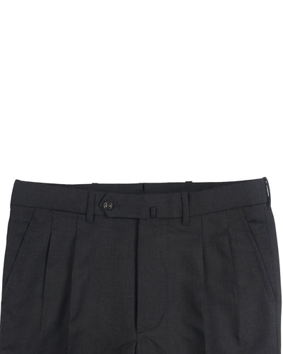 Dugdale Fine Worsted Pant- Charcoal Plain