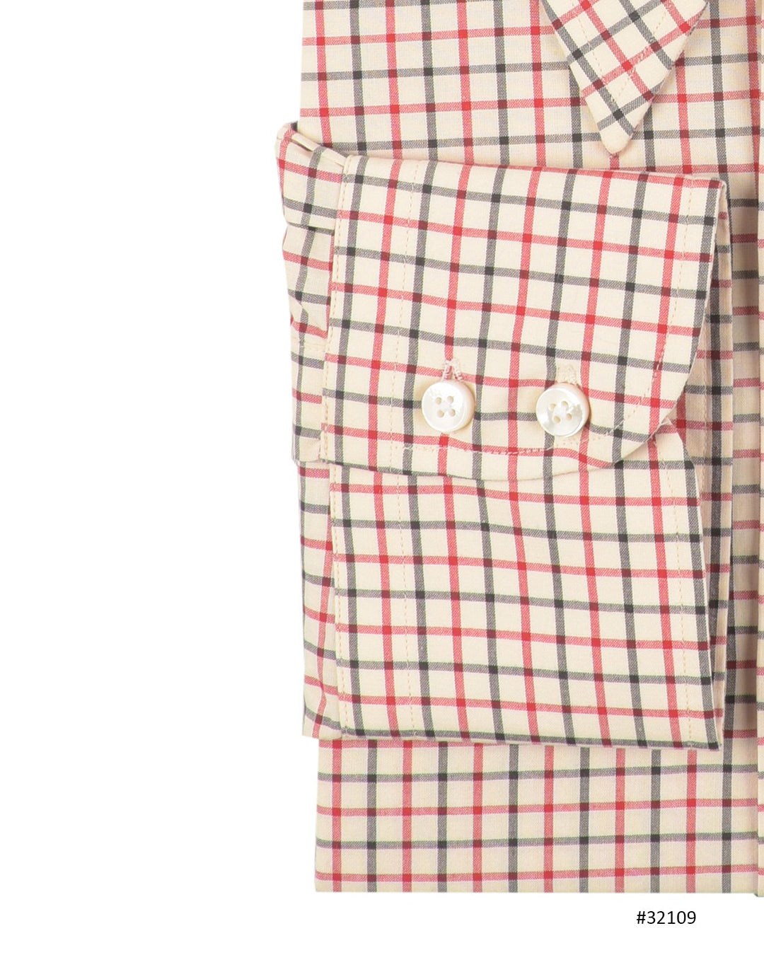 Country Checks Red Black Cream - 4
