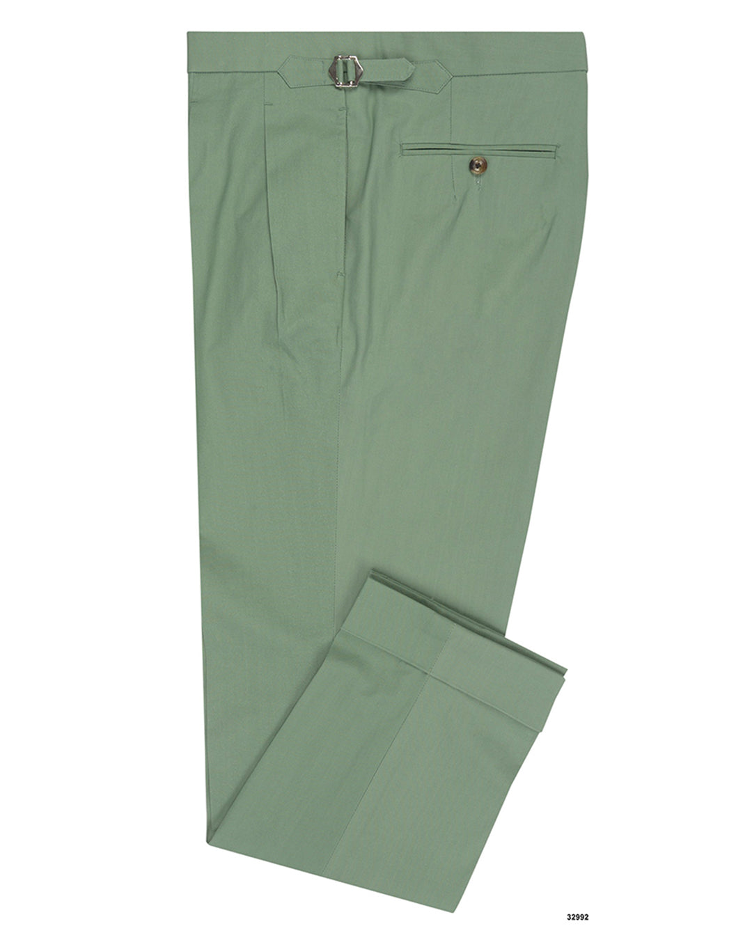 Chino: Green Slub Chambray