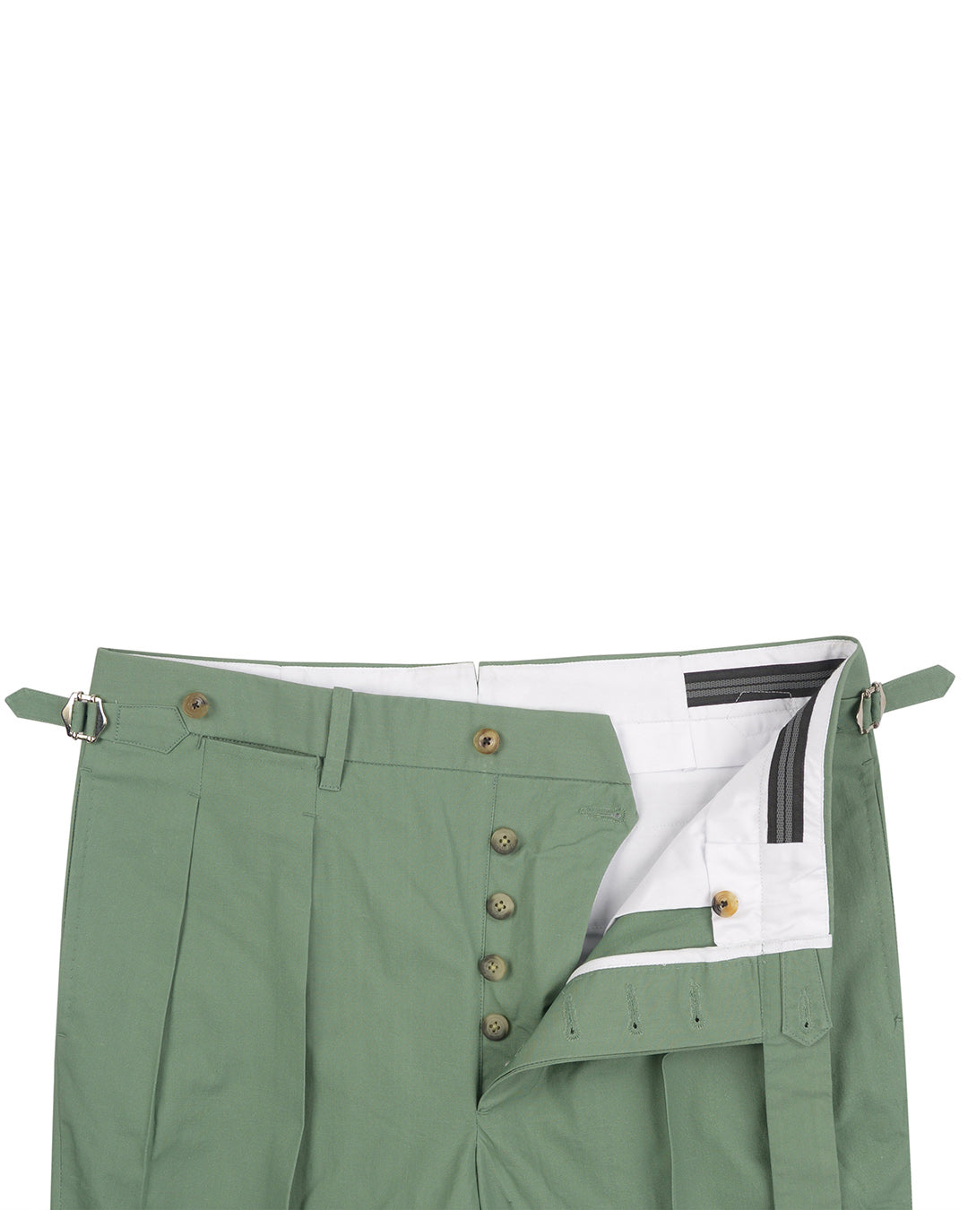 Chino: Green Slub Chambray