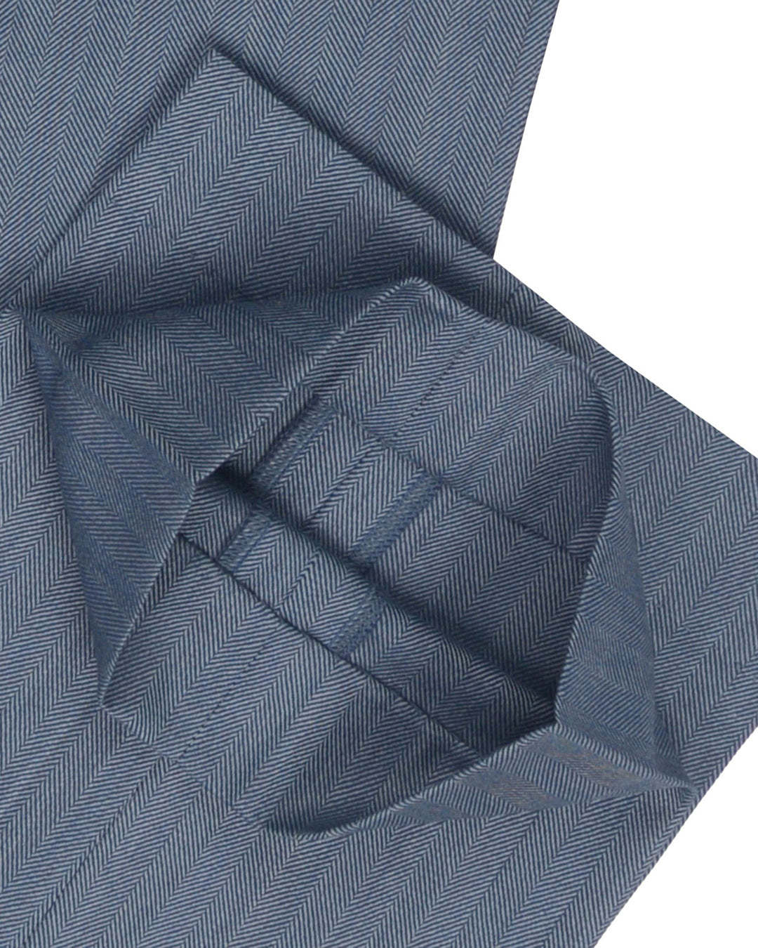 Loro Piana: Super 120s Blue Herringbone