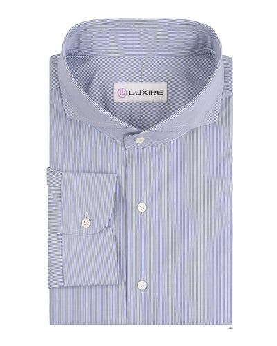 Blue White Pin Stripes