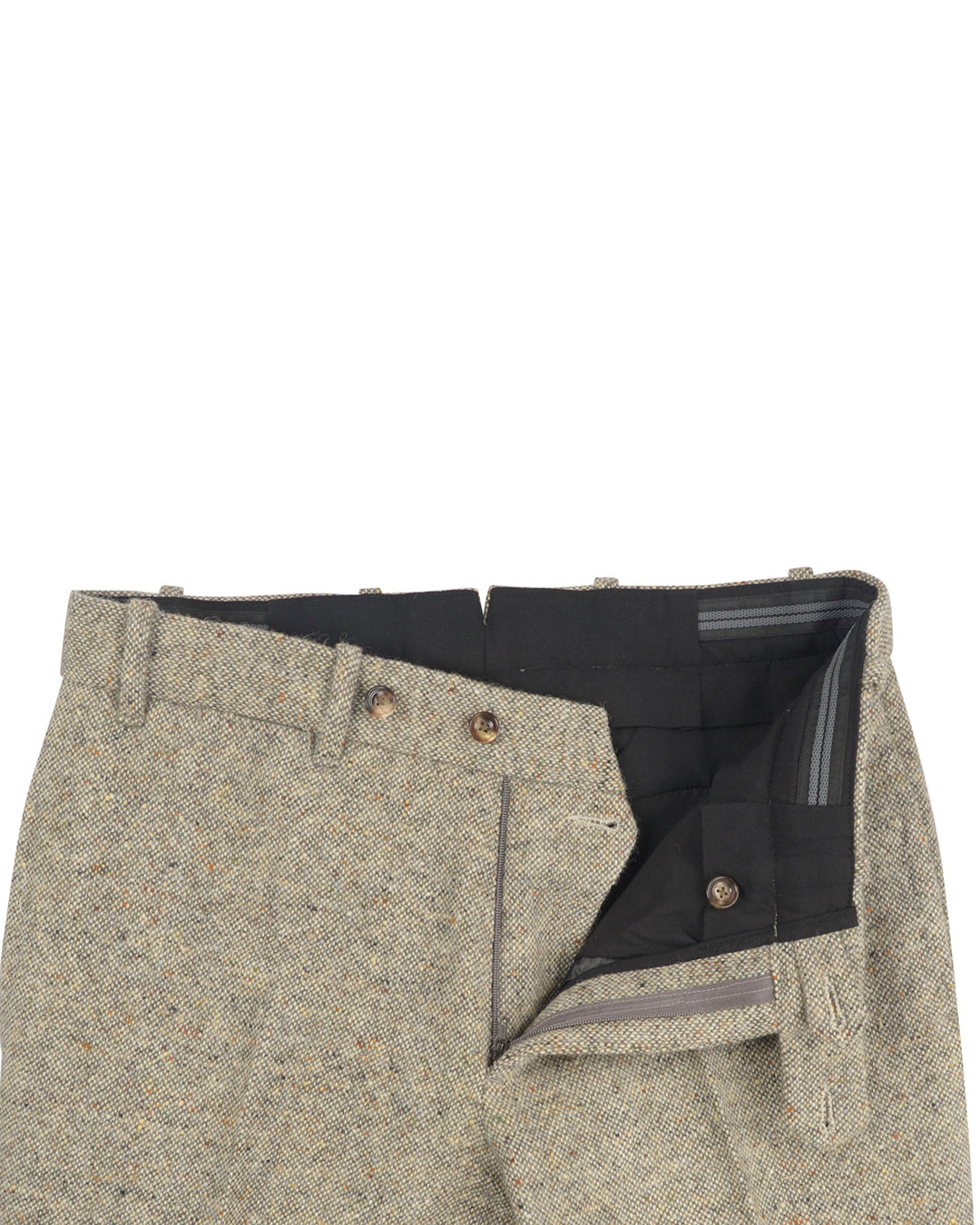 Molloy Plain Donegal Tweed Pants - Cream