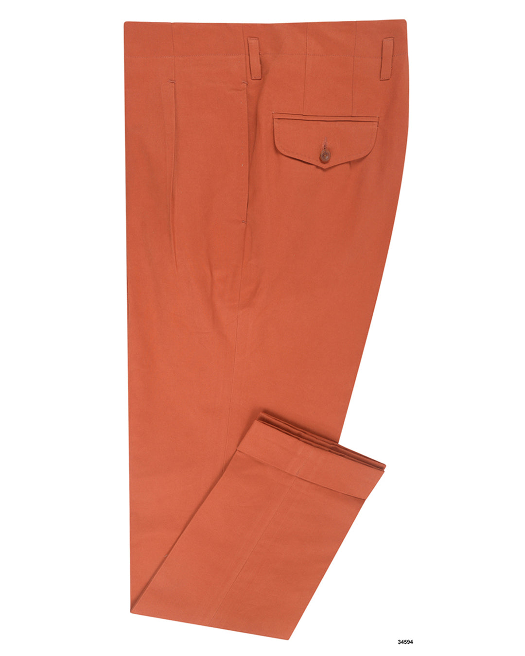 Soft Burnt Orange Twill Chino