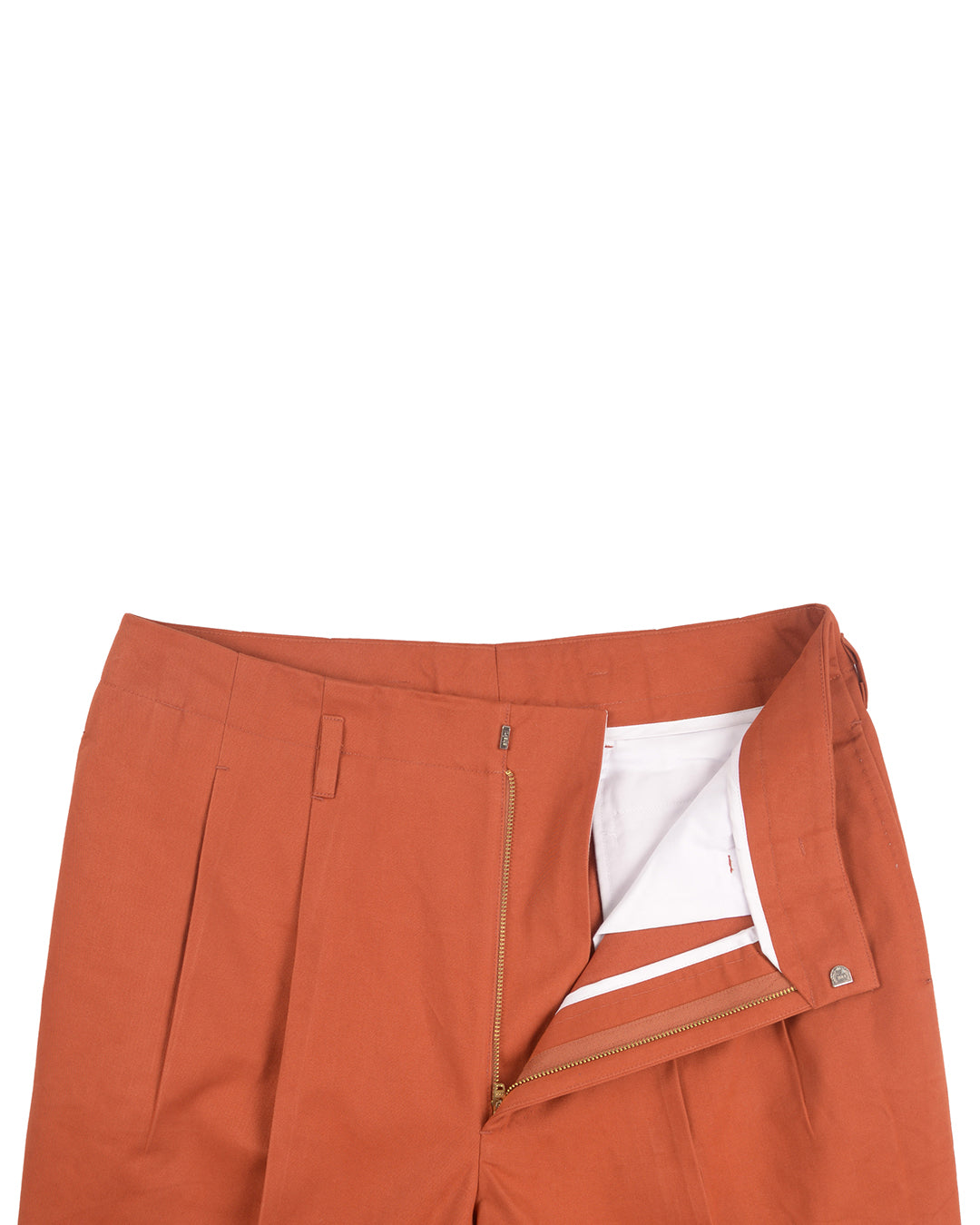 Soft Burnt Orange Twill Chino