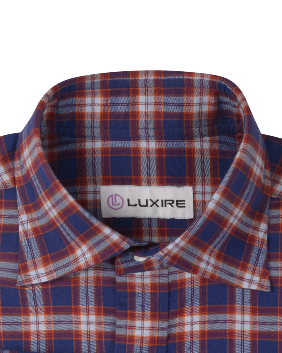 Navy Plum Tattersall Soft Twill - 2