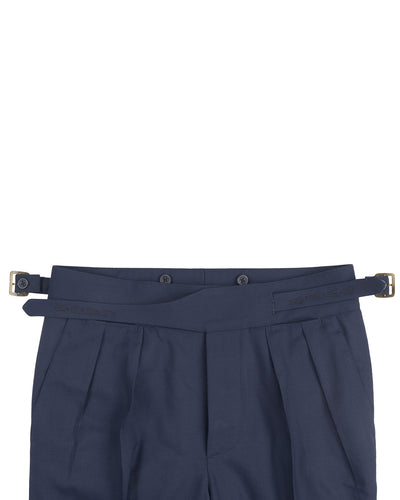 Holland & Sherry Crispaire Navy Solid