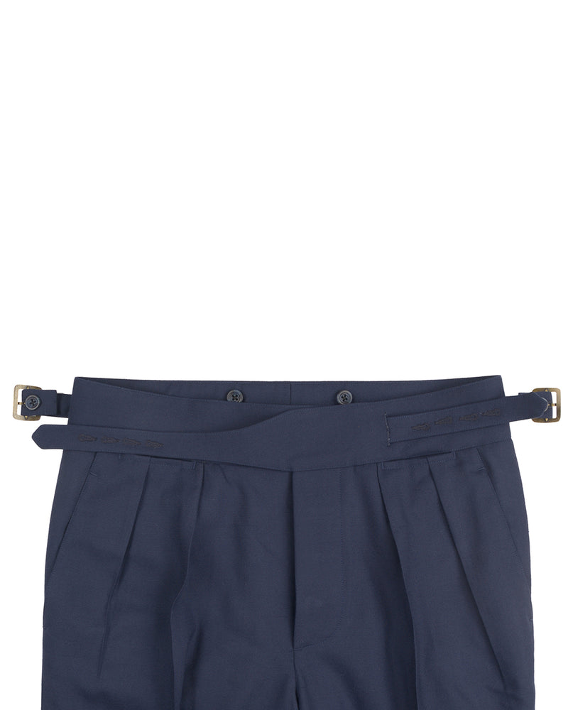 Holland & Sherry Crispaire Navy Solid