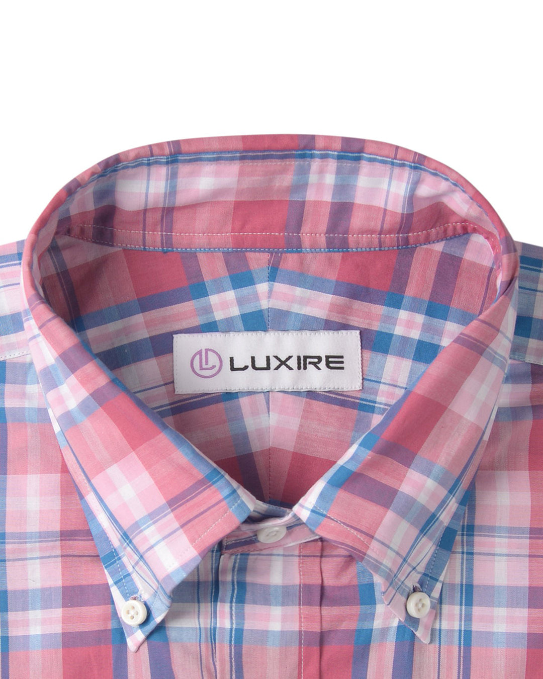 Pink Blue White Madras Checks - 2
