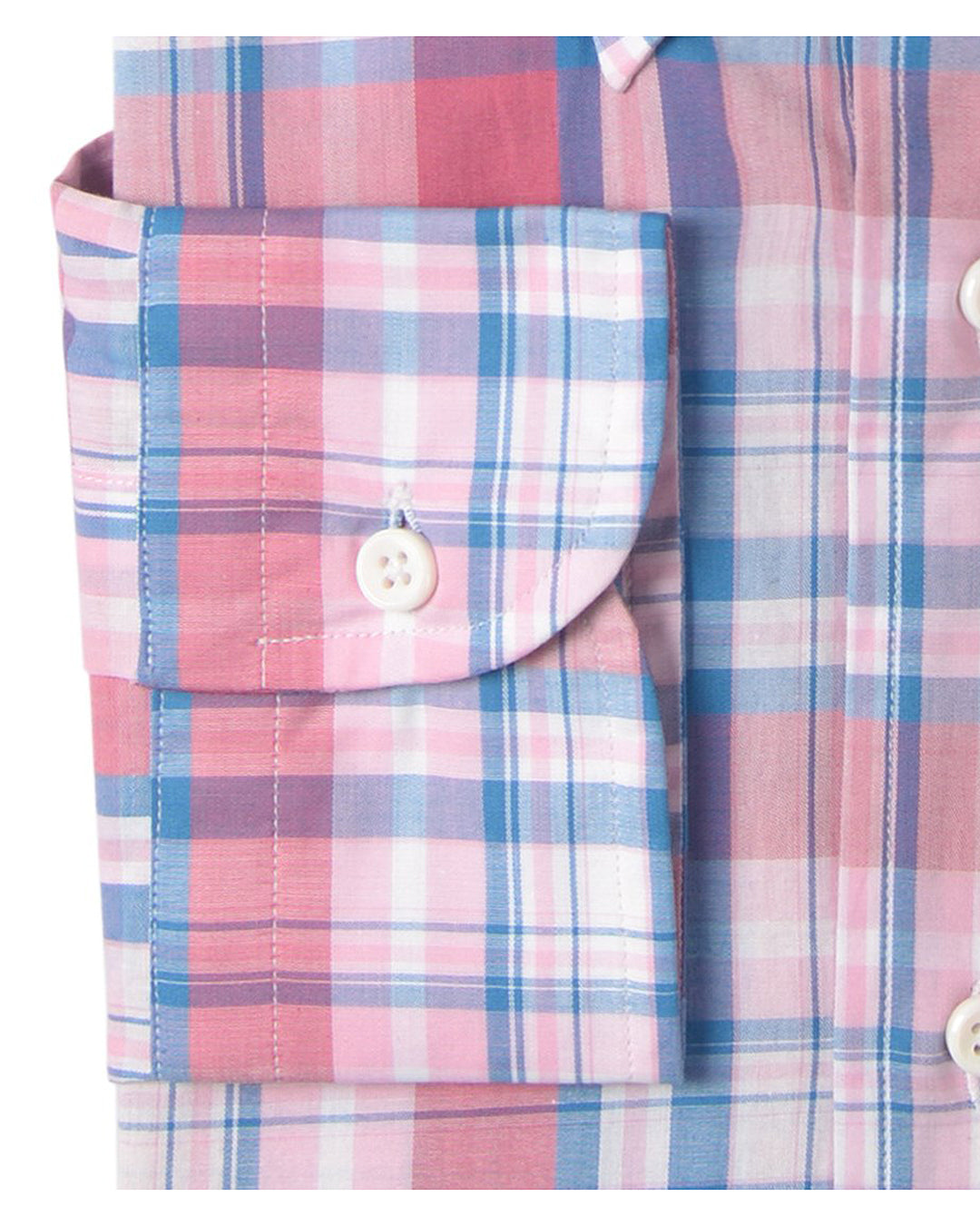 Pink Blue White Madras Checks