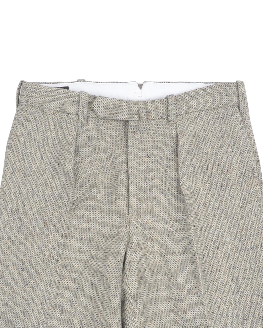 Molloy Plain Donegal Tweed Pants - Grey Opal - 2