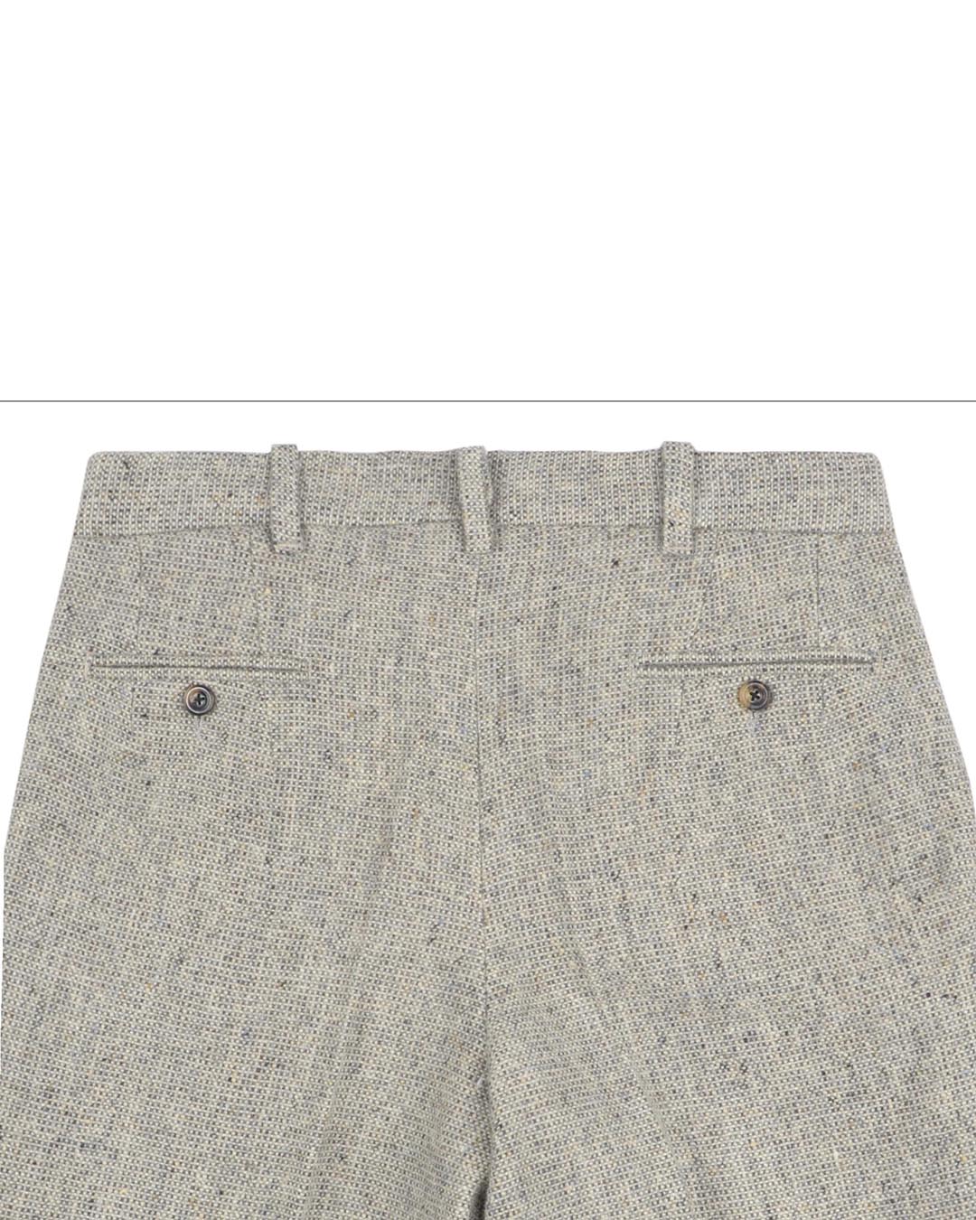 Molloy Plain Donegal Tweed Pants - Grey Opal - 4