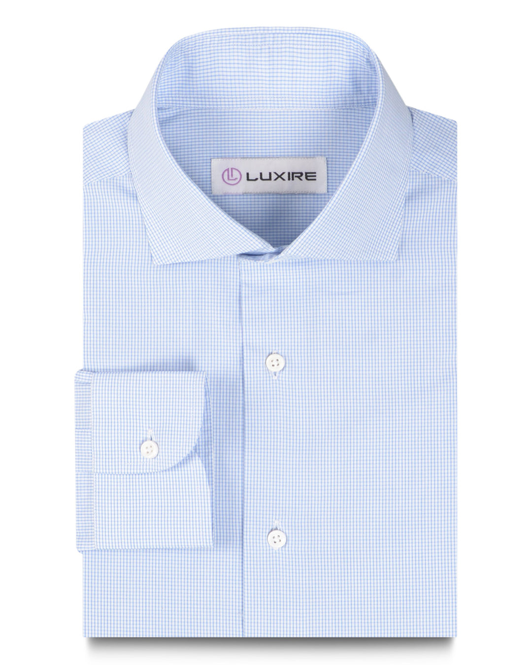 Blue Graph Checks Plain - 1