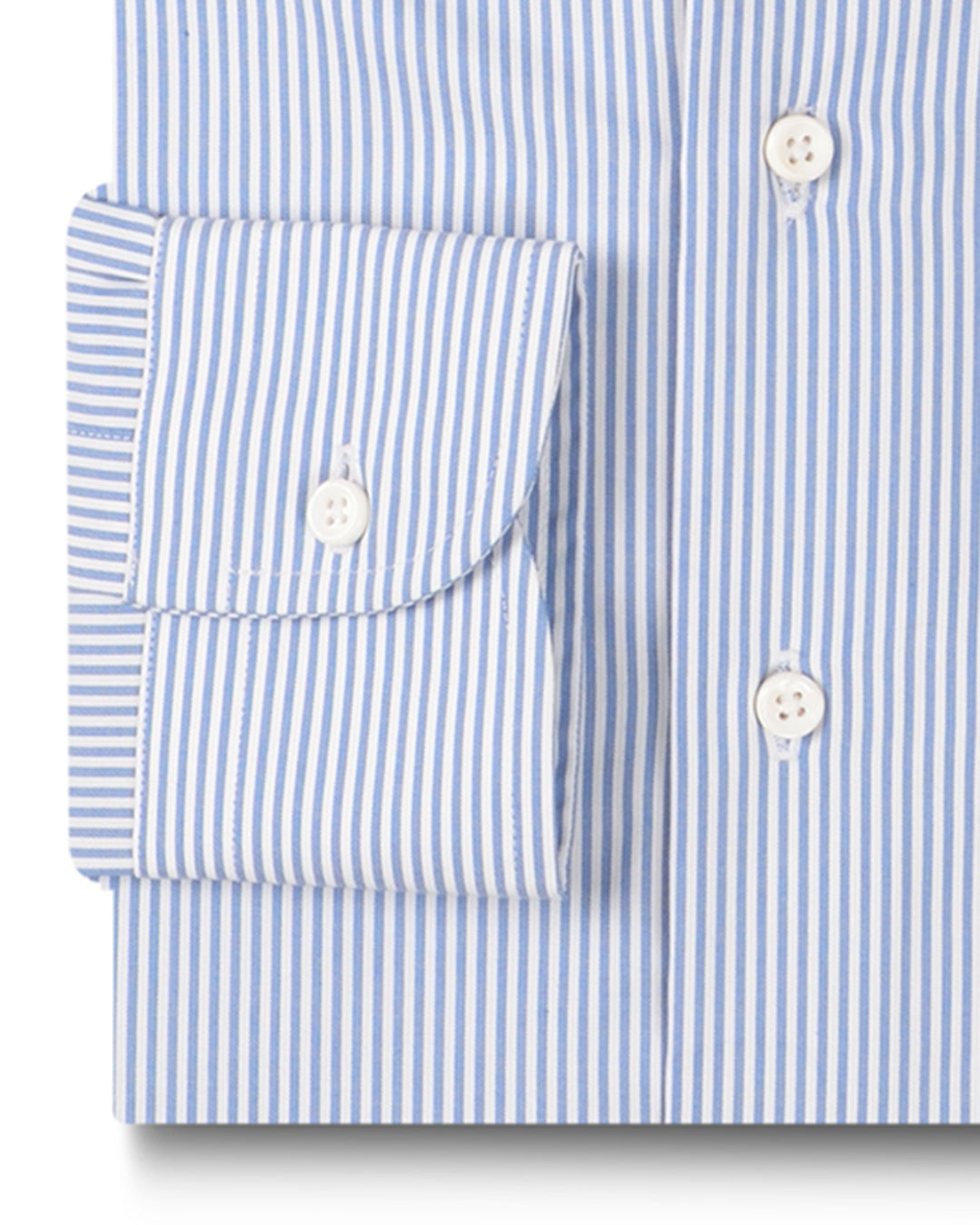 Blue Dress Stripes on White - 3