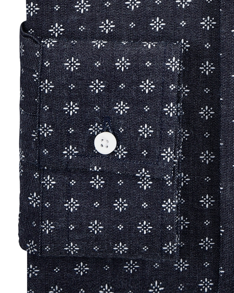 Printed Denim Shirt