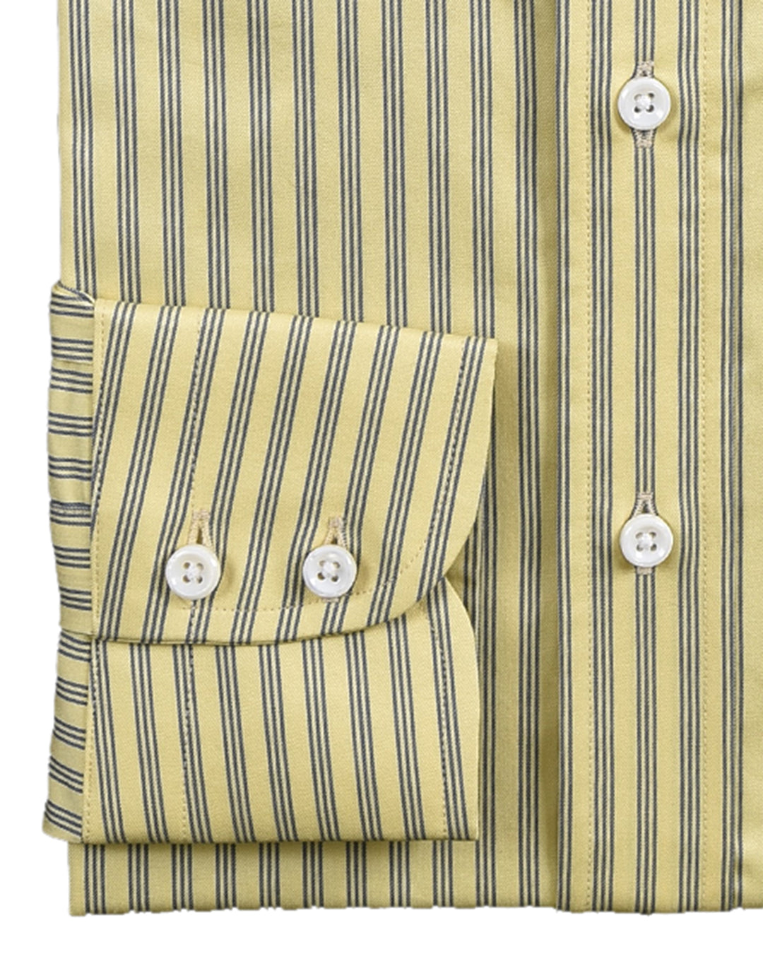 Albini Yellow With Blue Stripes - 3