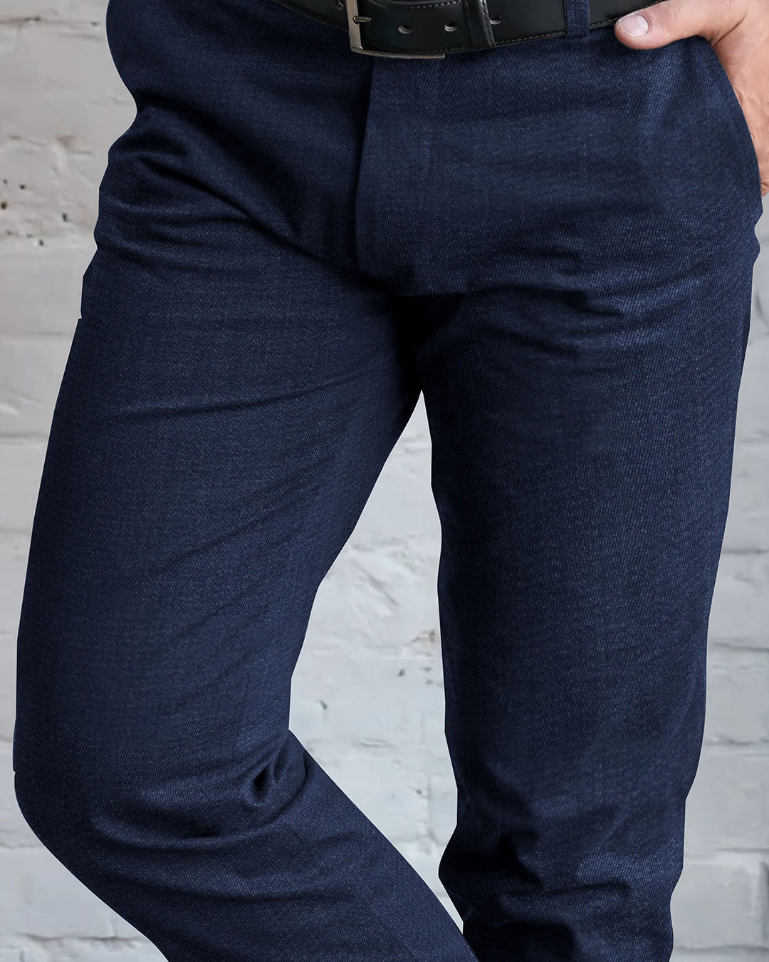 VBC 100% Wool Indigo Navy Twill Pant - 2
