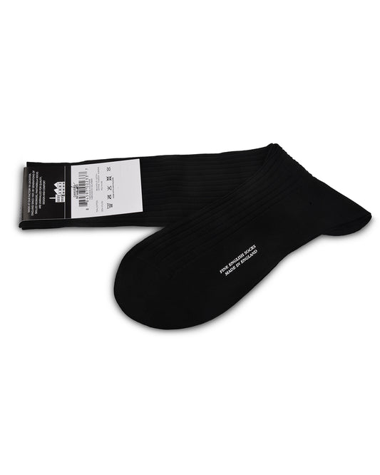 Pantherella Danvers Cotton Rib - Black