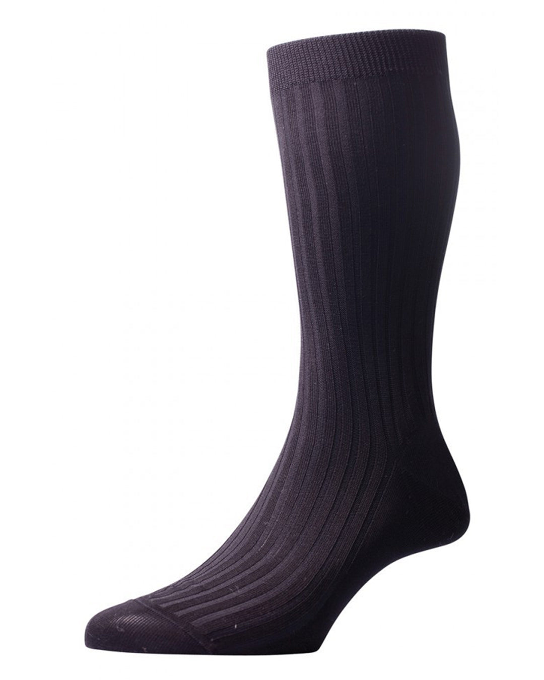 Pantherella Danvers Cotton Rib - Black - 2