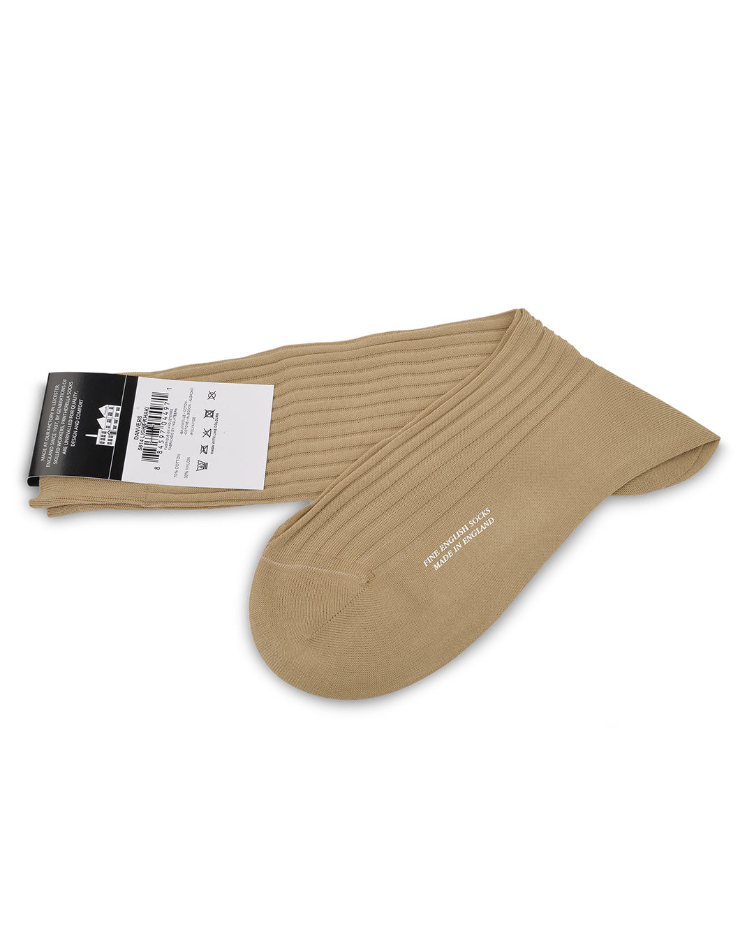 Pantherella Danvers Cotton Rib - Khaki - 2