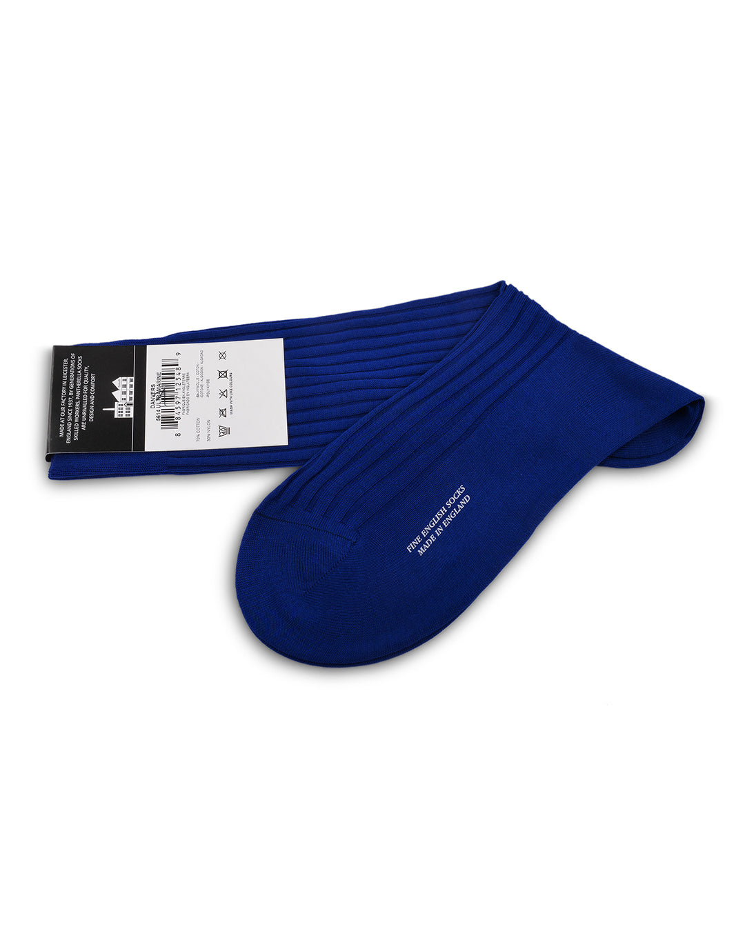 Pantherella Danvers Cotton Rib - Ultramarine - 2