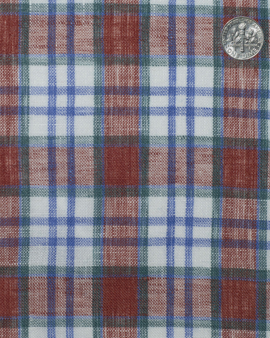 Linen: Blue Red White Madras Tattersall