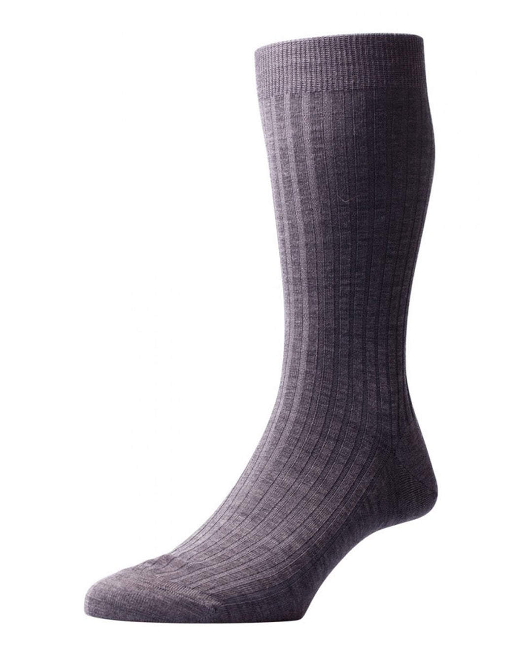 Pantherella LABURNUM Merino  Rib - Dark Grey - 1