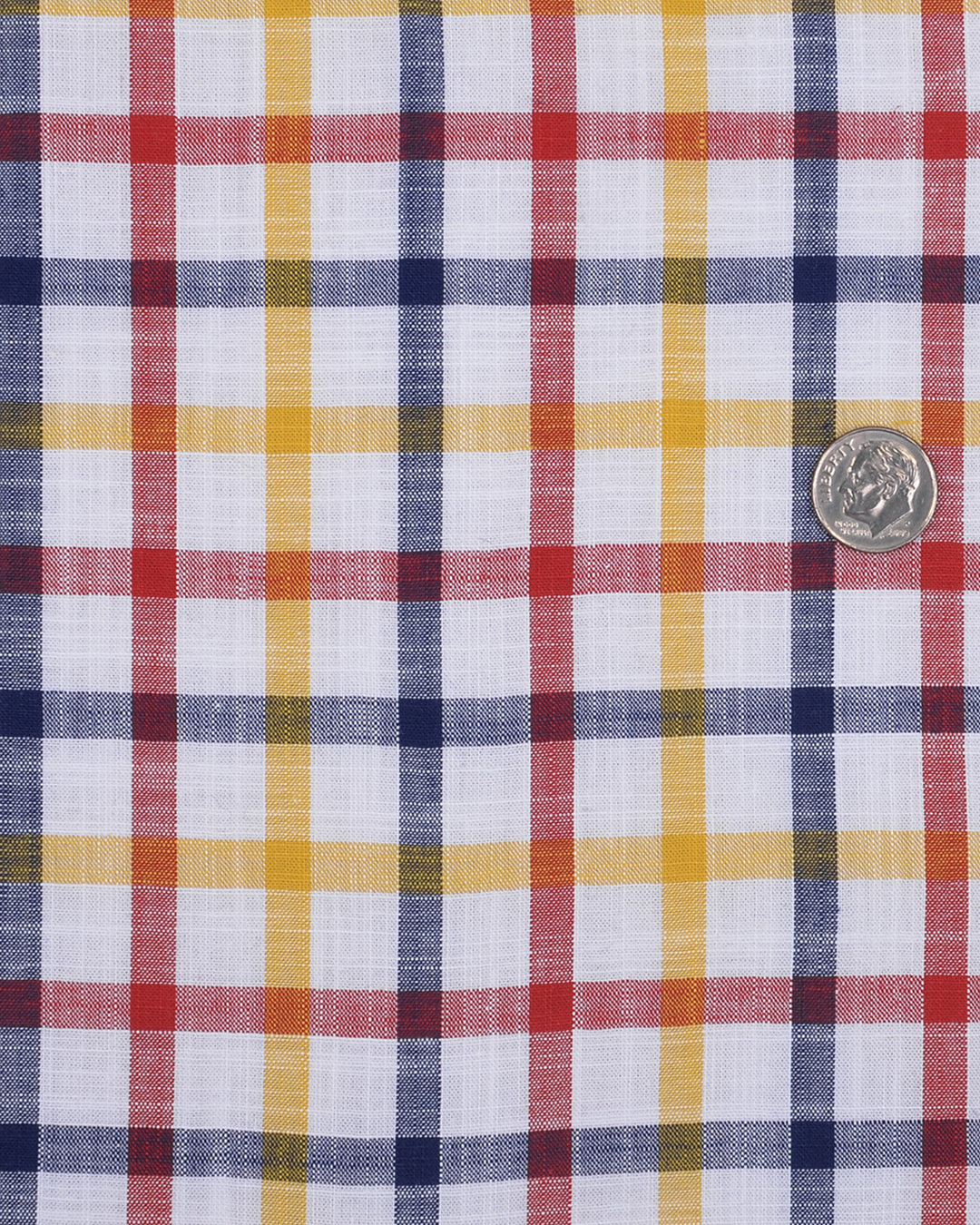 Checks: Red Navy Yellow Tattersall Chambray