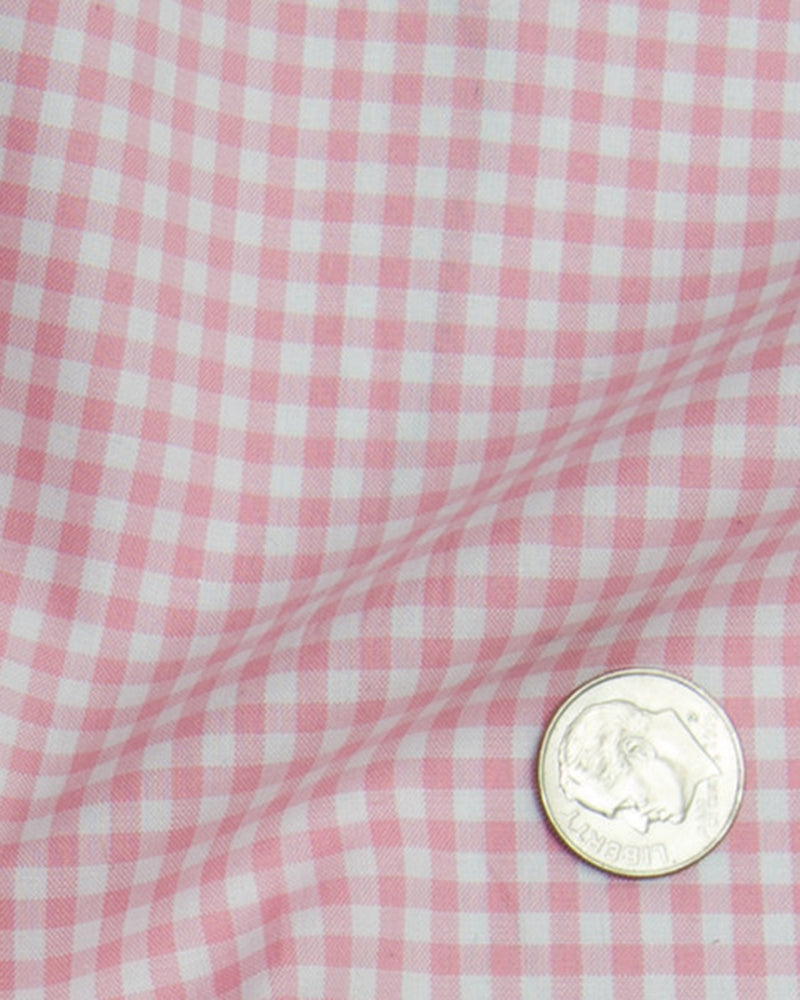 Rose Pink Light Gingham