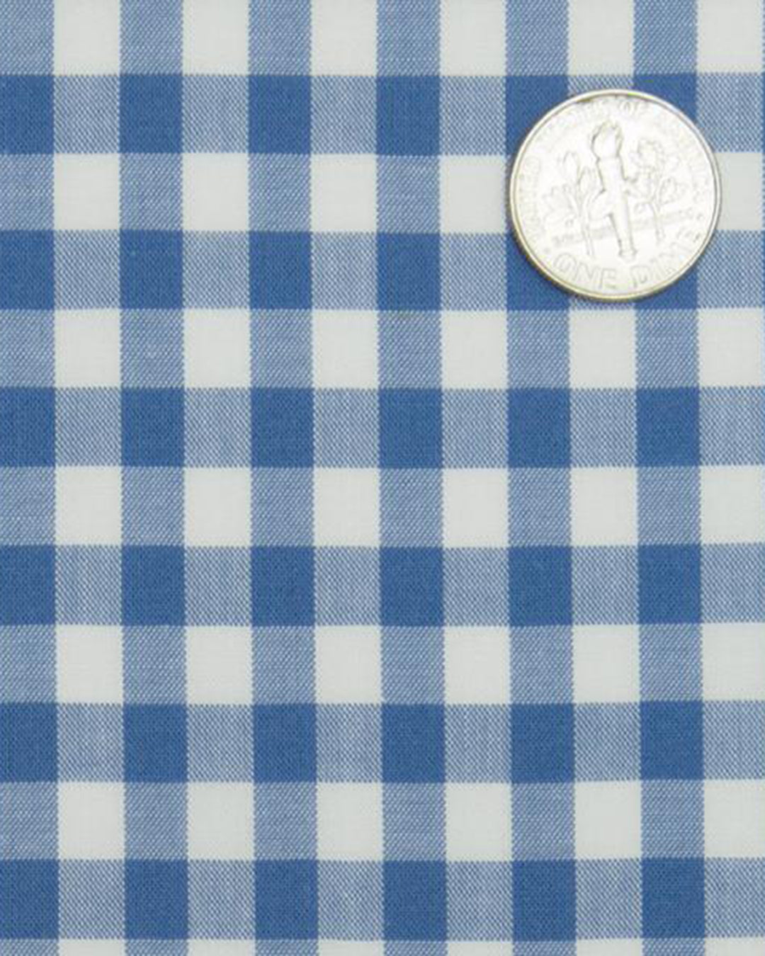 Ultramarine Blue Checks on White