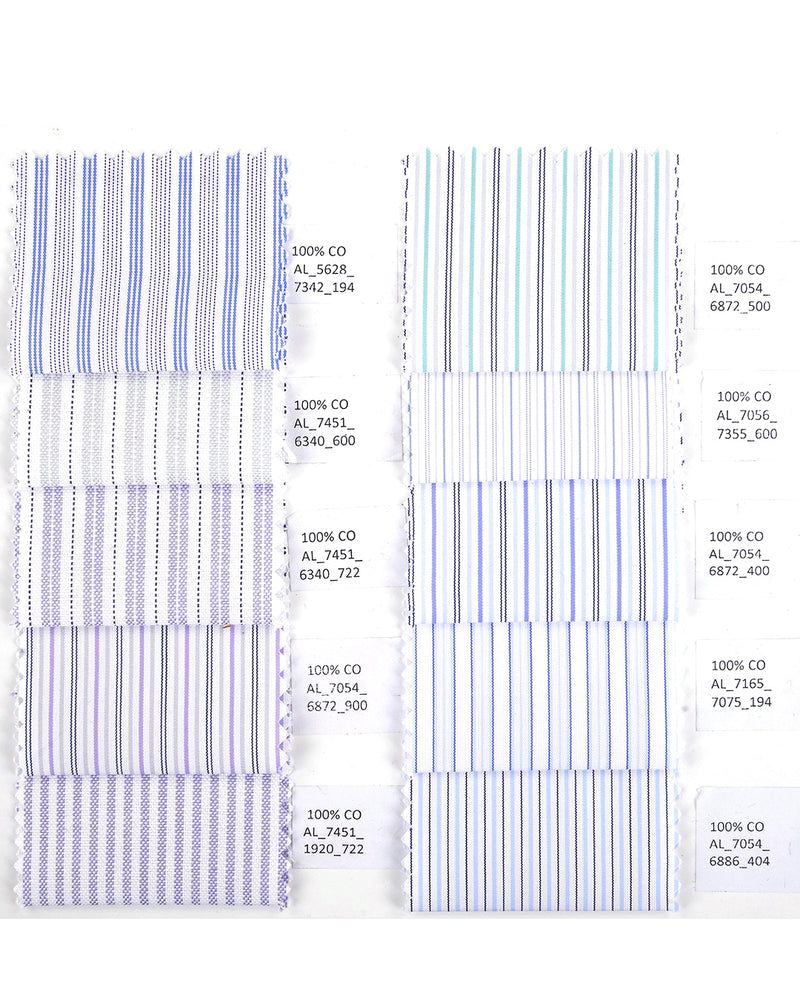Alumo Light Grey And Light Blue Alternate Stripes