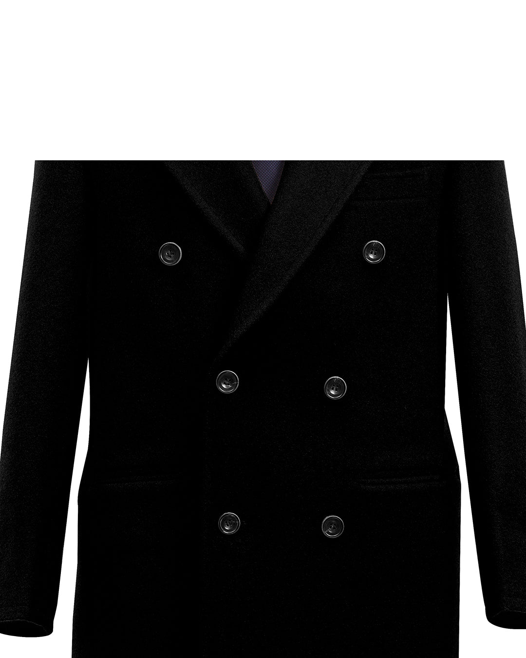 Luxire Wool Black Over Coat - 2