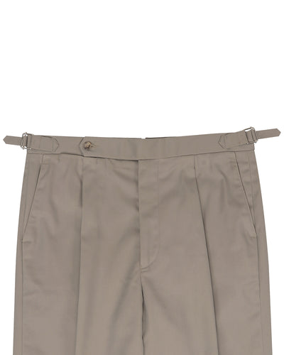 Brownish Grey Twill Chino