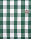 Green White Macro Gingham Checks