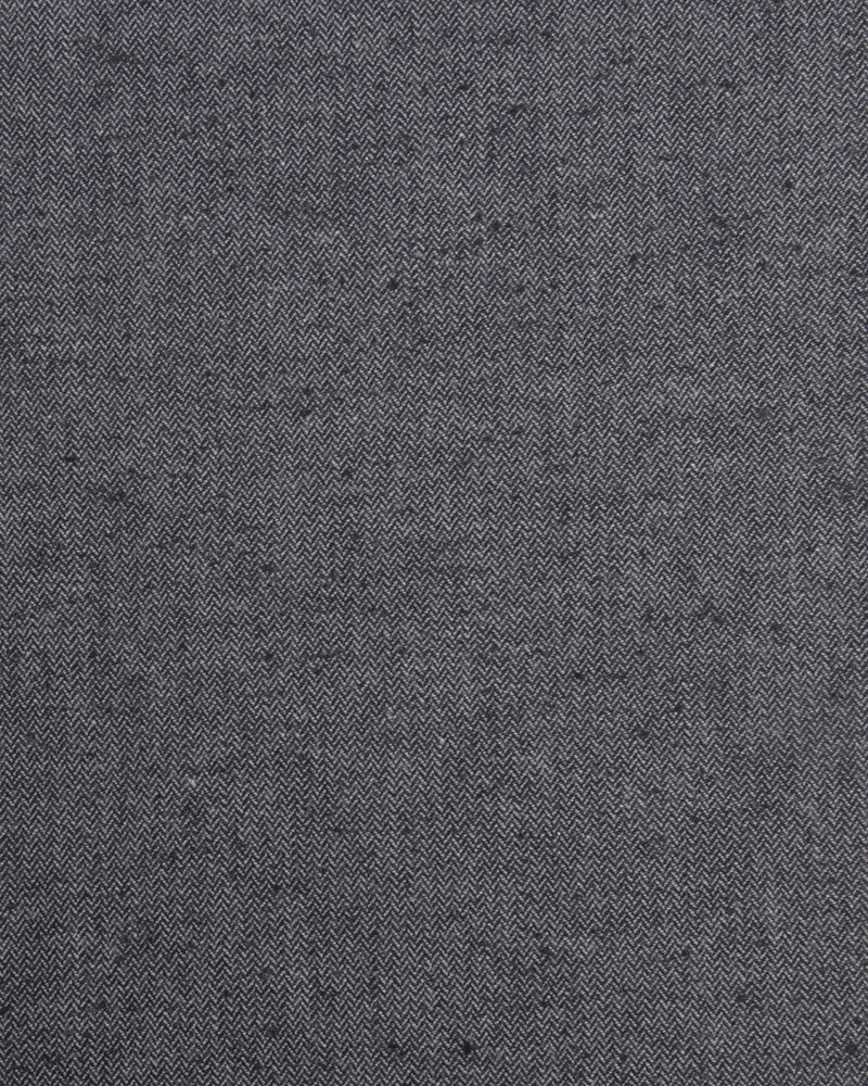Noragi in Indigo Grey Slub Herringbone