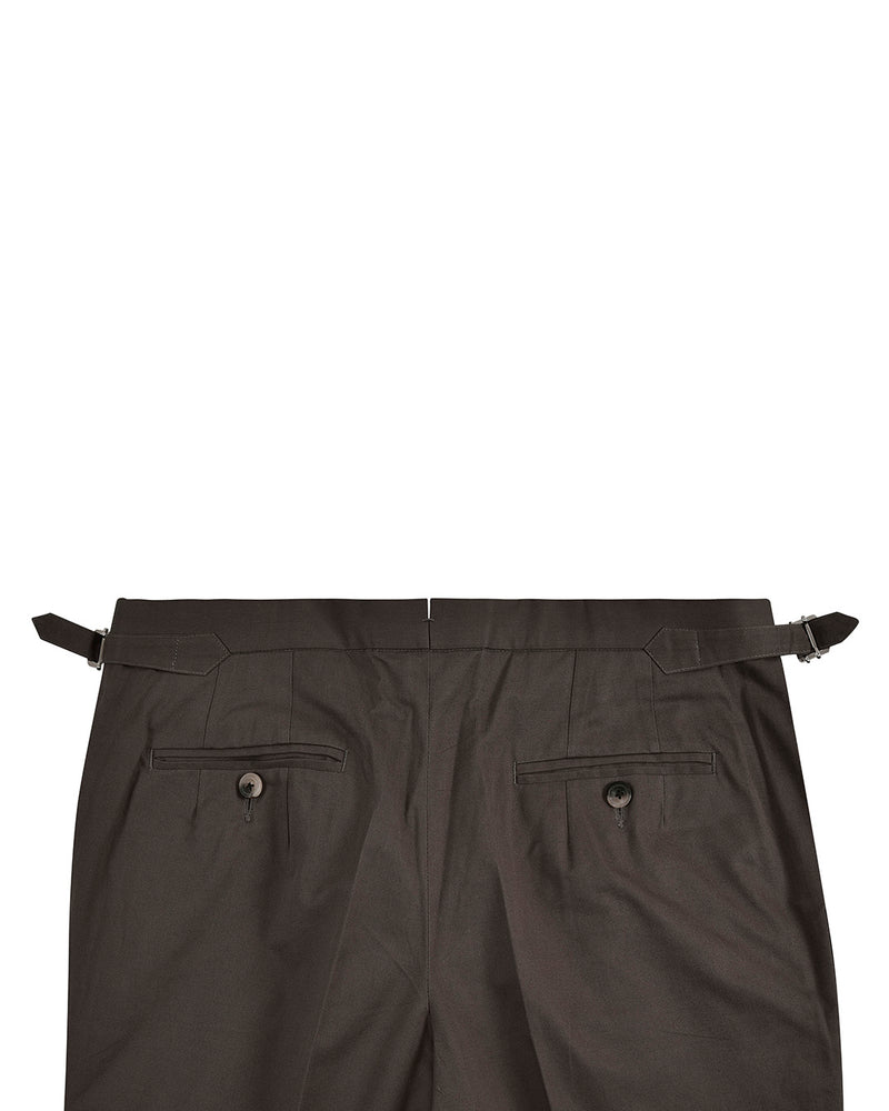 Pleated Choco Brown Pant
