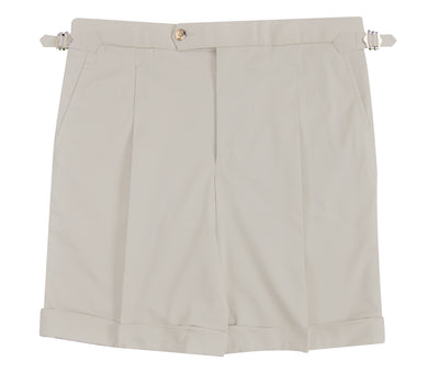 Ivory Twill Shorts