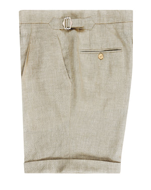 100% Linen Suiting Muslin Shorts