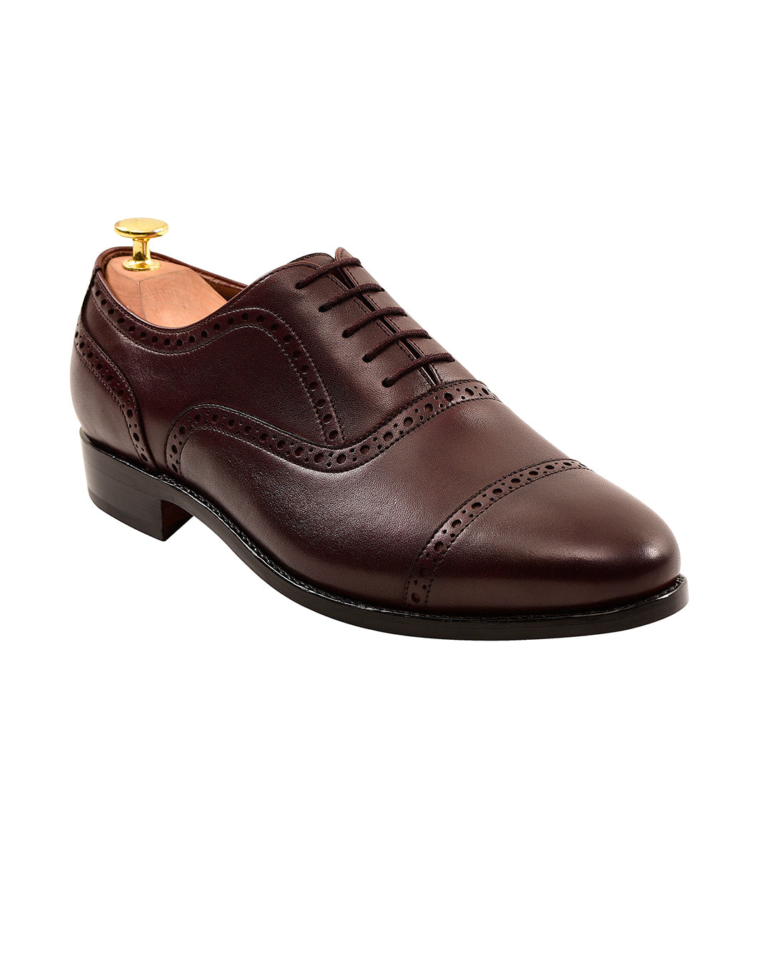 Captoe Oxford Semi Brogue Burgundy - 1