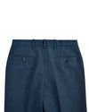 Linen Cotton Canvas: Steel Blue Dress Pant