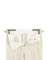 Ivory Cotton Twill Dress Pant