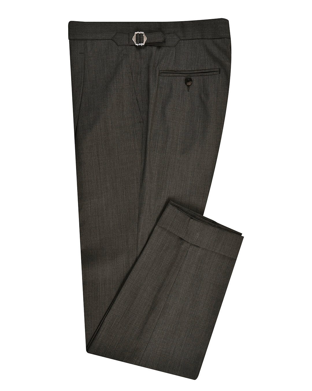 Washable Wool Mid Grey Dress Pant - 1