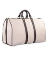 Duffle Bag in Canvas with Brogue Leather Trims