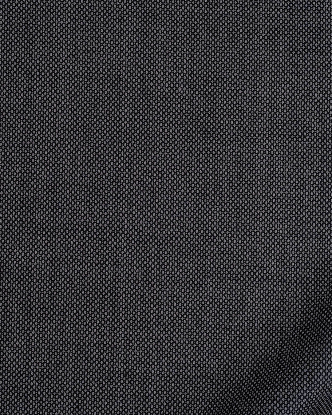 Washable Wool Charcoal Birdseye