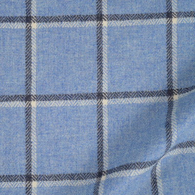 Cap Tweed in Blue Windowpane