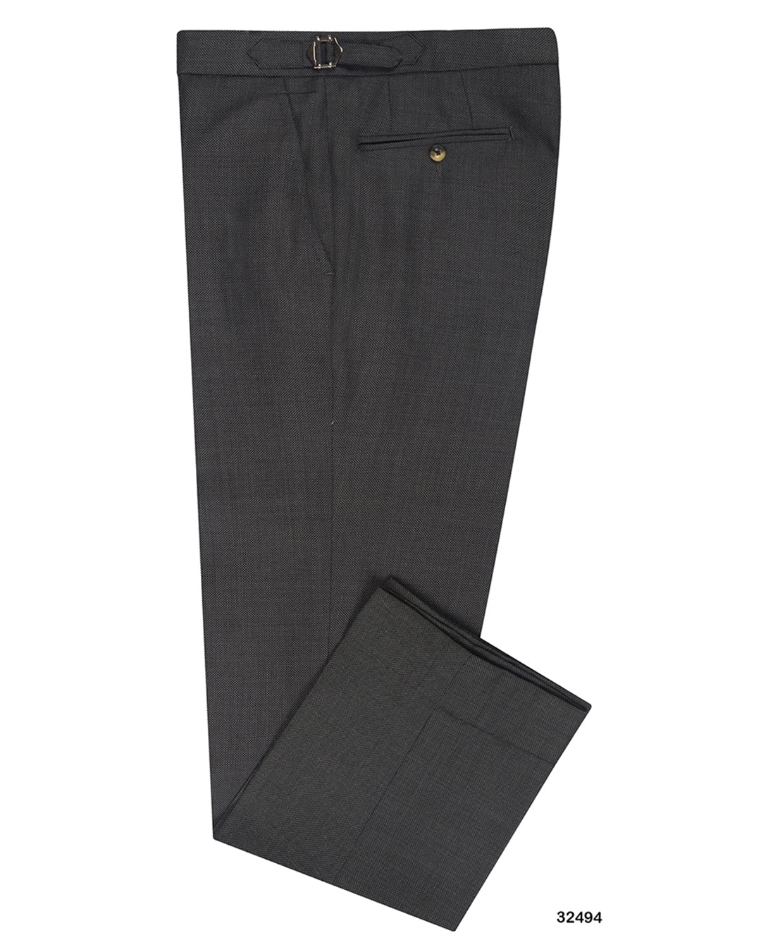 Drago Grey Birdseye Super 130s Wool - 1