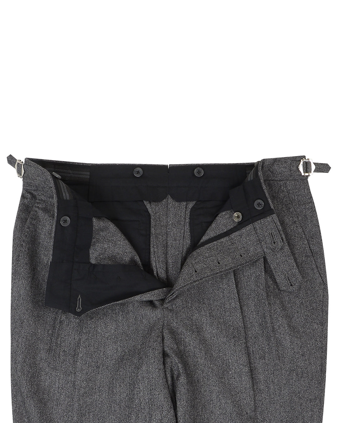 EThomas Charcoal Grey Harringbone - 3