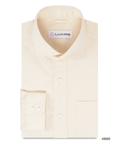 Ecru Dobby Stripes Twill